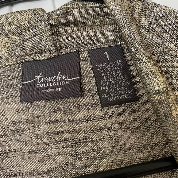 Chico’s Travelers Collection Swing Cardigan size 1 - Picture 4 of 5